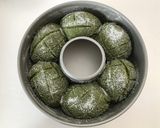 ザクザク抹茶メロンパンのちぎりパン作り方9写真