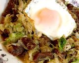 ☆白菜牛丼の目玉焼きのせ☆作り方2写真