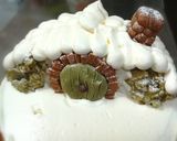 ★ホビット村の雪降るクリスマスケーキ★作り方24写真