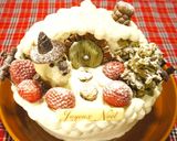★ホビット村の雪降るクリスマスケーキ★作り方25写真