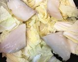 フライパンで白菜と鱈のバター煮作り方2写真