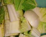 簡単＊白菜とサバ缶のアヒージョ作り方1写真