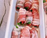 ほうれん草と人参肉巻き☆作り方1写真