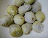 里芋コロッケ、カレー味作り方1写真