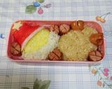 キャラ弁☆クリスマス弁当(サンタトナカイ作り方2写真