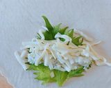 れんこんもちの大葉チーズ春巻き作り方3写真