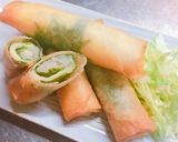 れんこんもちの大葉チーズ春巻き作り方6写真
