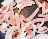 豚肉生姜焼きのパルメジャーノ スパゲティ作り方3写真