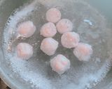 白菜とれんこん 鶏団子の 豆乳味噌スープ作り方3写真