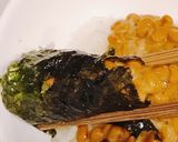 納豆ごはんを、韓国のりで巻いて食べる！作り方3写真
