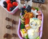 ツムツムエルサ雪だるまのクリスマス弁当作り方8写真