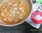 時短★リメイク★鶏汁【具だくさん鶏ソバ】作り方2写真