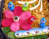 天使とひつじかい★カレーピラフ弁当作り方2写真