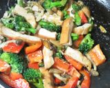 チキンと野菜の簡単オイマヨ焼きそば作り方7写真