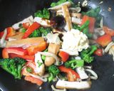 チキンと野菜の簡単オイマヨ焼きそば作り方6写真