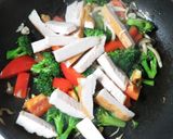 チキンと野菜の簡単オイマヨ焼きそば作り方5写真
