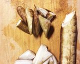 農家レシピ 皮ごと牛蒡煮➕牛蒡唐揚げ作り方2写真