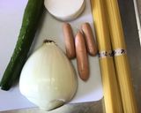 スパゲッティサラダ作り方1写真
