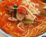 ピリ辛　まつやのとり野菜みそでラーメン作り方4写真