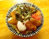 鶏肉（ムネ肉）の照り玉丼作り方5写真