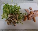 冷蔵庫にあるもので☆豆苗パスタ☆作り方2写真
