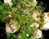 【簡単】セロリとわさび菜の豆腐サラダ作り方2写真