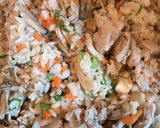 簡単な豚肉れんこんの炒飯作り方9写真