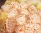 お揚げとフワッフワな鶏団子のお鍋作り方5写真
