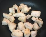 柔らか鶏胸肉とナスと小松菜の甘辛炒め作り方5写真