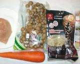 麦ご飯と茸鶏肉のピラフ♪簡単フライパンで作り方1写真