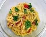 バジル香る♪ミニトマトとツナの冷製パスタ作り方5写真