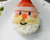 クリスマス！サンタクロースと雪だるま弁当作り方4写真