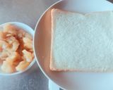 朝食に！りんごのコンポート トースト作り方1写真
