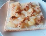 朝食に！りんごのコンポート トースト作り方3写真