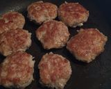 蓮根と豚ひき肉の甘酢ミニハンバーグ ♪作り方2写真