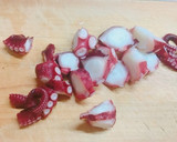 アボカドとたこのわさび醤油和え作り方1写真