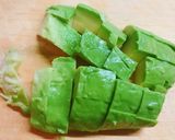 アボカドとたこのわさび醤油和え作り方2写真