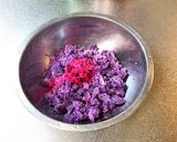 レモン風味♡簡単クリチIN紫芋ボール作り方5写真