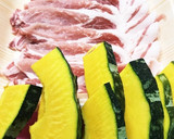 肉巻きかぼちゃの生姜焼き♪作り方1写真