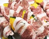 肉巻きかぼちゃの生姜焼き♪作り方4写真