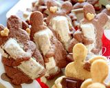 抱っこくま&うさぎの焼きチョコクッキー作り方8写真