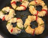 リース風豚deリング焼き作り方4写真