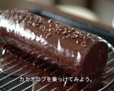 ザッハロール／チョコでクリスマスケーキ作り方27写真