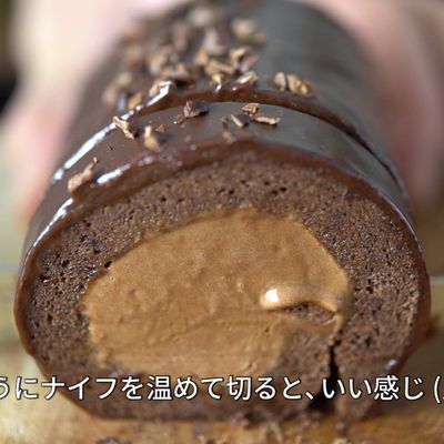 ザッハロール／チョコでクリスマスケーキ by チョコレートカカオ