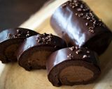 ザッハロール／チョコでクリスマスケーキ作り方35写真