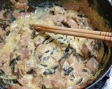 平茸、ベーコン入りスクランブルエッグ作り方8写真