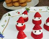 プチシューでにぎやかクリスマスケーキ☆作り方1写真
