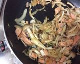 サーモンクリームパスタ作り方4写真