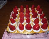 サンタの帽子オレンジいちごケーキ作り方28写真