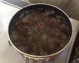 黒豆煮汁リメイク♪小豆の黒ぜんざい作り方1写真